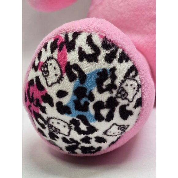2012 Hello Kitty Build A Bear Workshop Pink- Leopard Paws Winking 18" No Bow - Picture 7 of 13